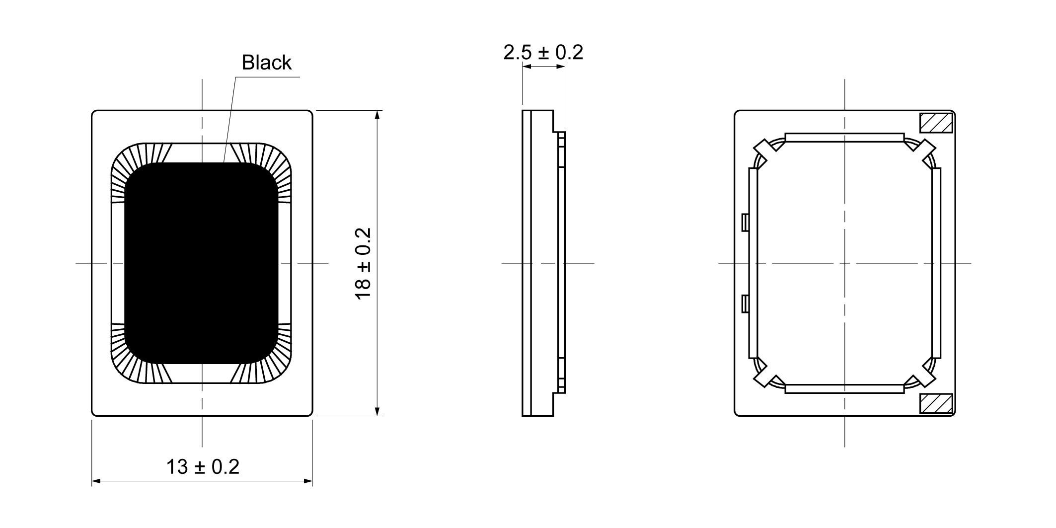 OSR1813E-2.5TB0.7W8A Mechanical Drawing